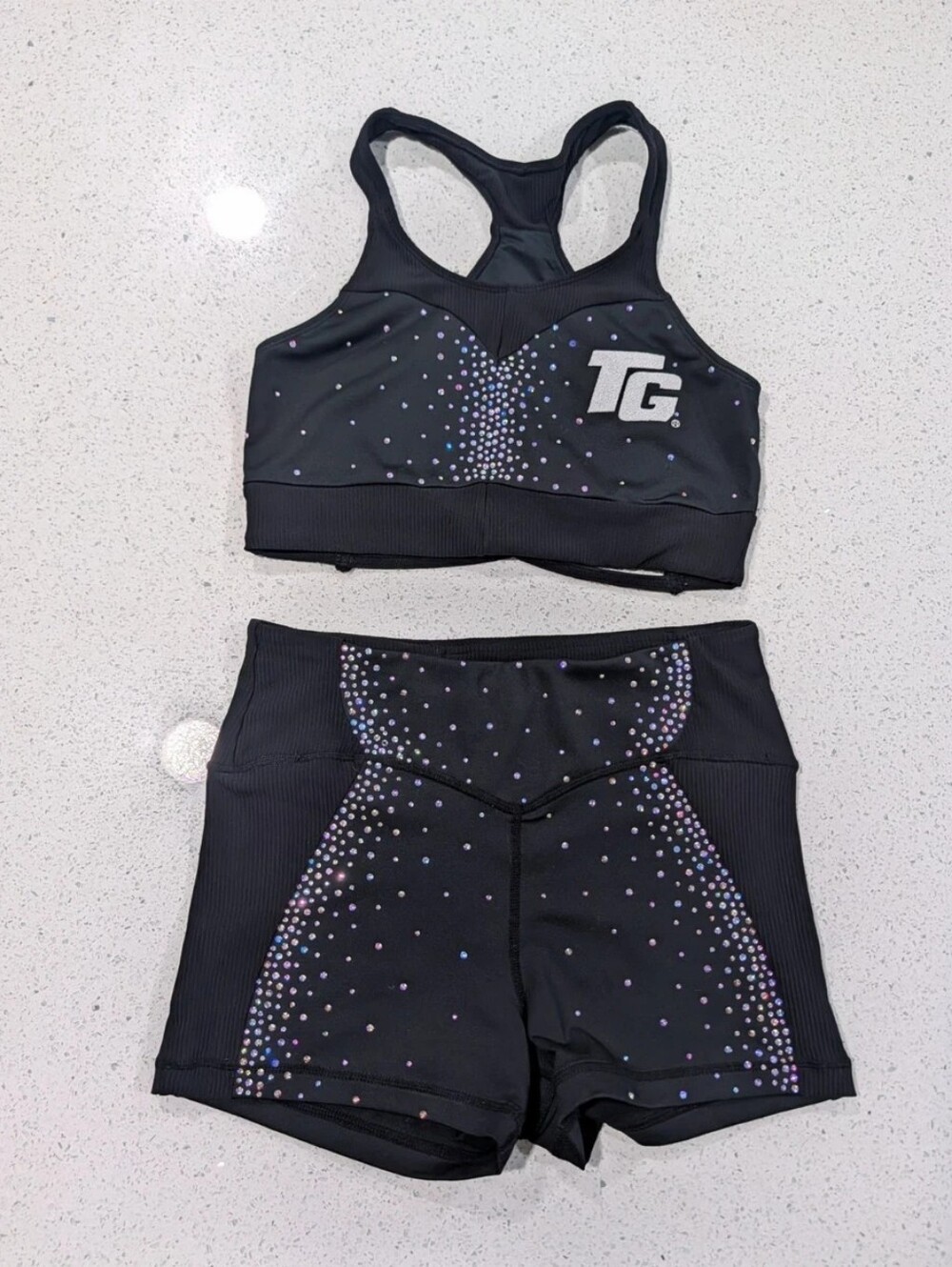 TOPGUN TOP GUN Real REBEL ATHLETICS ALLSTAR Uniform AM Cheerleading Set ALL-STAR